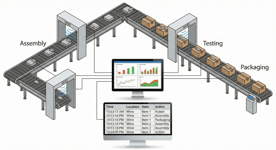【製造現場の課題解決】金属・熱処理工程もOK！RFIDで実現する「工程管理の見える化」完全ガイド