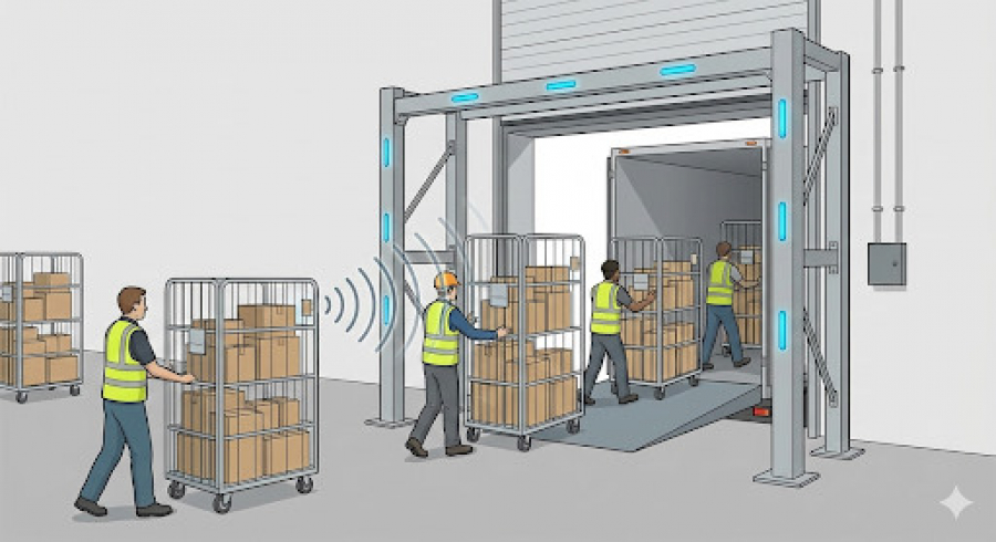 【物流資材の紛失対策】カゴ車・パレットが足りない！RFIDで実現する「循環資材」の自動管理術